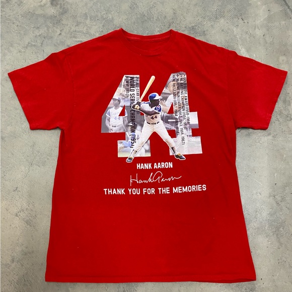 Vintage Hank Aaron T-shirt - Picture 1 of 4